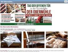 Tablet Screenshot of obermuehle.at